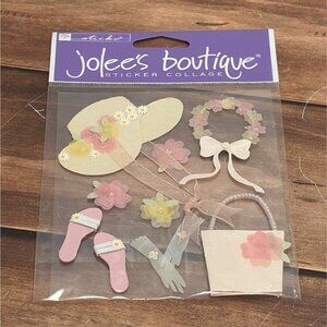 RARE JOLEES BOUTIQUE SP-JB-046 EASTER BONNET STICKER COLLAGE EMBELLISHMENT